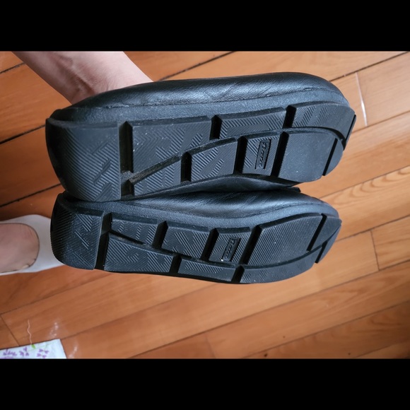 Black leather flat loafer - Picture 3 of 3